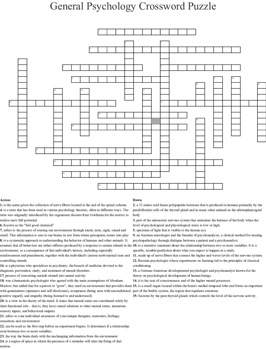 General_Psychology_Crossword_Puzzle_860649