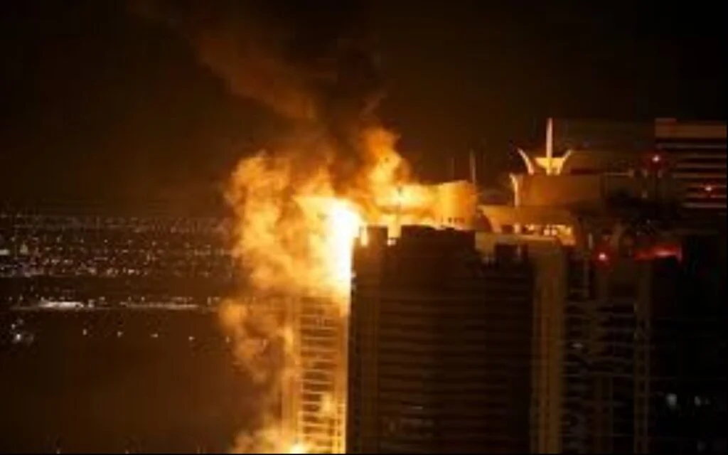 Cayan Tower Dubai Fire