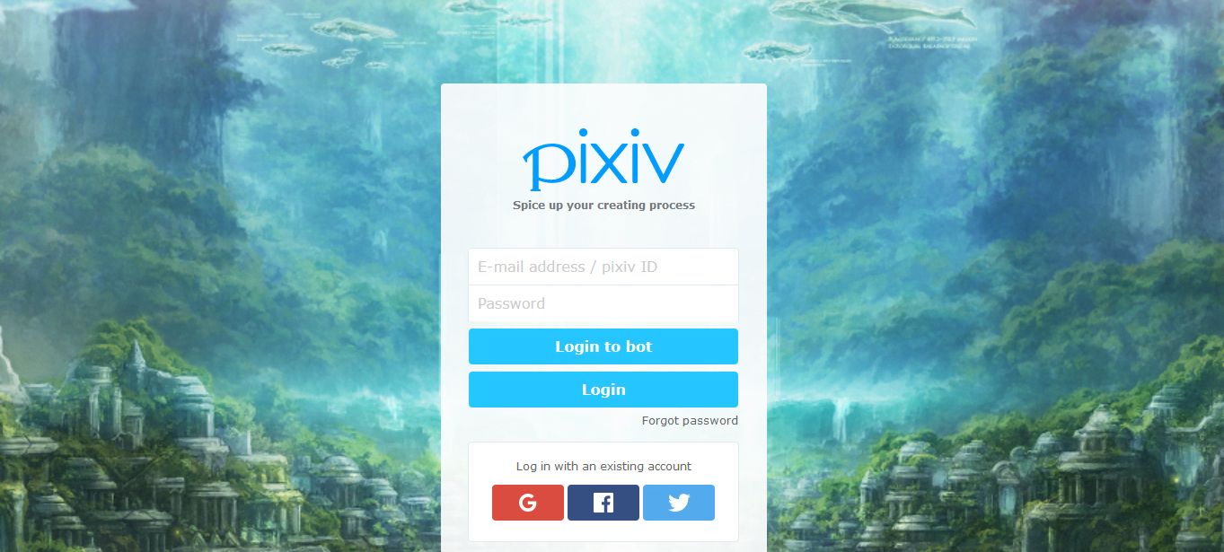 How to begin with pixiv.net login