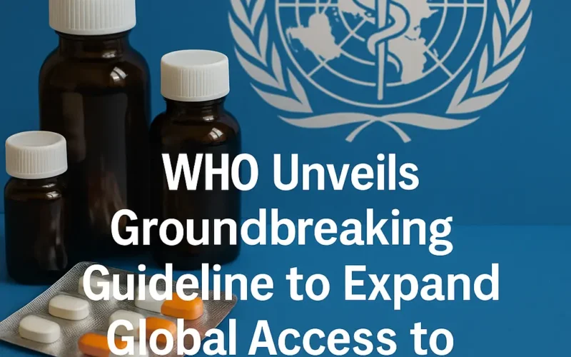 WHO Launches Bold New Guidelines to Boost Global Access to Lifesaving Medicines