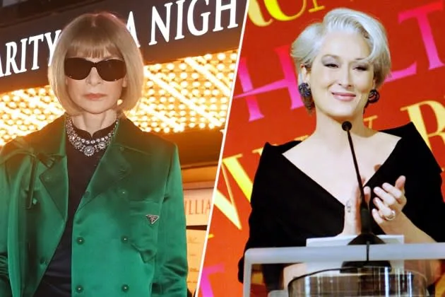Wintour and Meryl Streep as Miranda