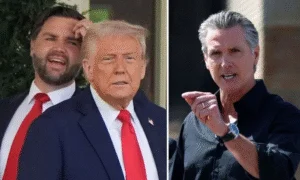 Newsom Rips Trump and Vance