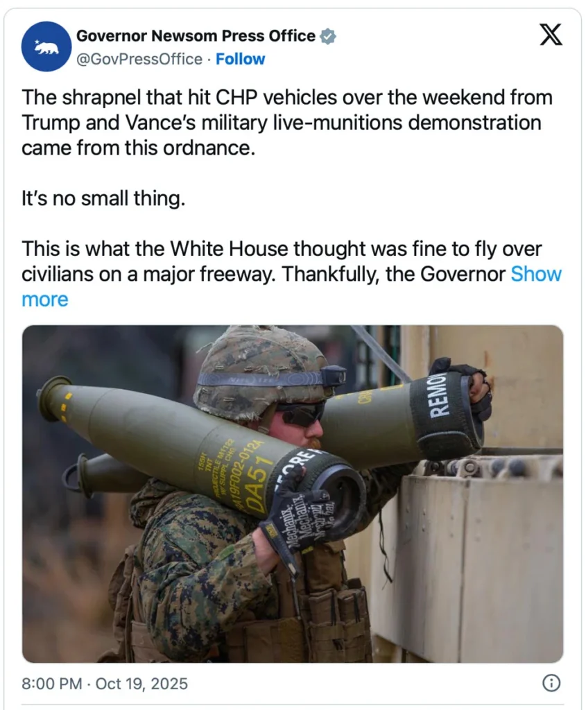 Newsom-rips-trump-tweet