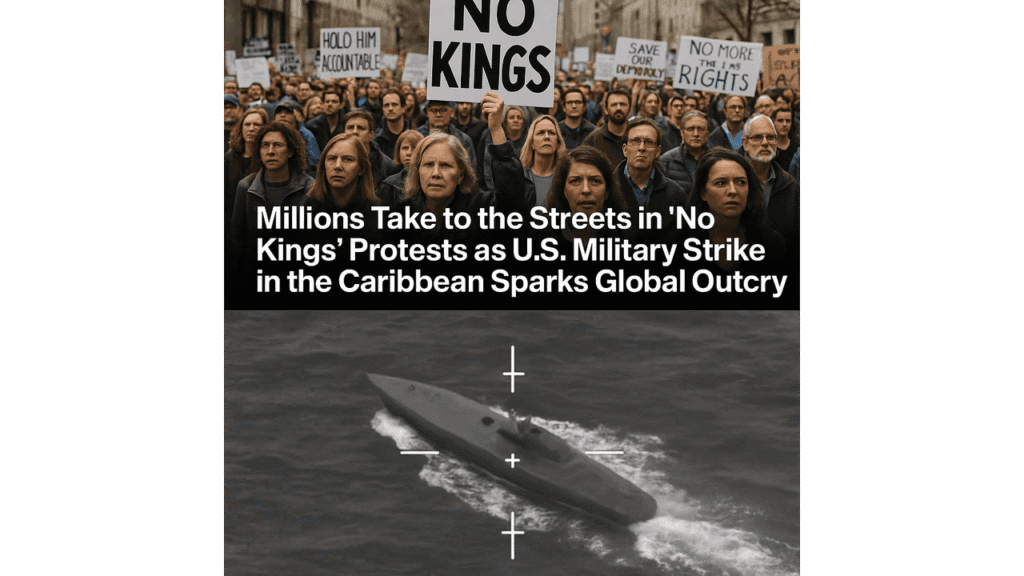 “No Kings” Protests as U.S. Military Strike