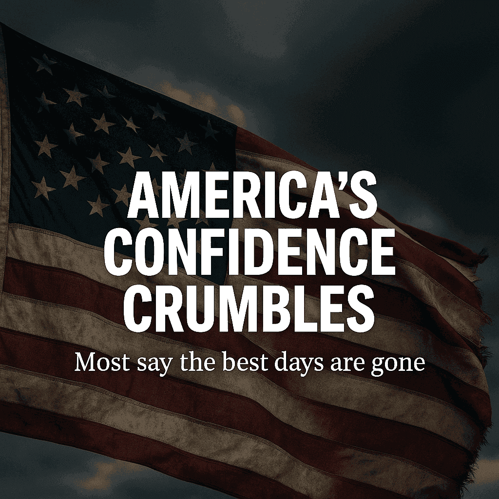 America’s Confidence Is Crumbling And Most People Say The Best Days Are Gone