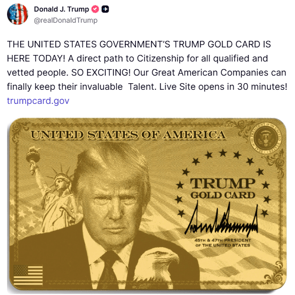 Donald Trump via Truth Social