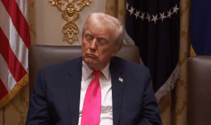 Shock Footage: Trump’s Eyes Slam Shut as He Falls Asleep During Cabinet Briefing