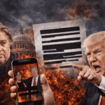 Trump Slammed for ‘Blatant Violation’ of Epstein Law After Redacted Bannon Phone Evidence Surfaces