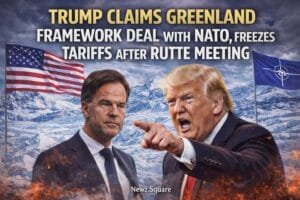Trump Claims Greenland Framework Deal With NATO, Freezes Tariffs After Rutte Meeting