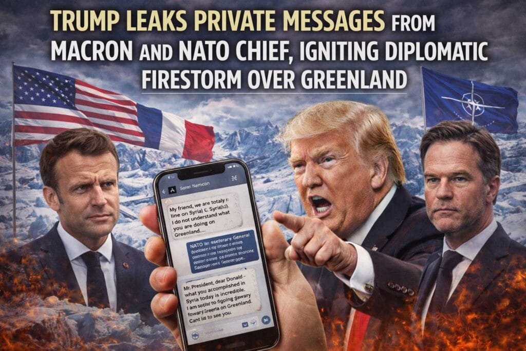 Trump Leaks Private Messages From Macron and NATO Chief, Igniting Diplomatic Firestorm Over Greenland