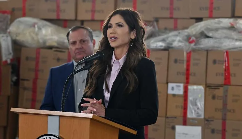 Kristi Noem Walks Away From Briefing After Question About CBP Balloon Shooting and Airport Shutdown