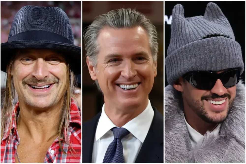 Newsom Declares ‘Bad Bunny Day’ on Super Bowl Sunday, Trolls MAGA Supporter Kid Rock in Cultural Clash