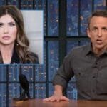 Seth Meyers Roasts Kristi Noem After Firing: ‘How Will She Afford All Those Costumes?’