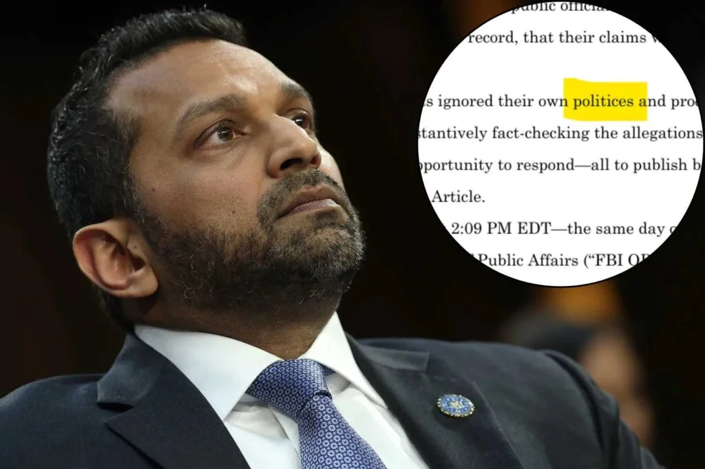 FBI Director Kash Patel’s Lawsuit Over “Inaccuracies” Is Full of Typos