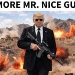 Trump Shares an AI Image of Himself With an Assault Rifle in a Post About Iran